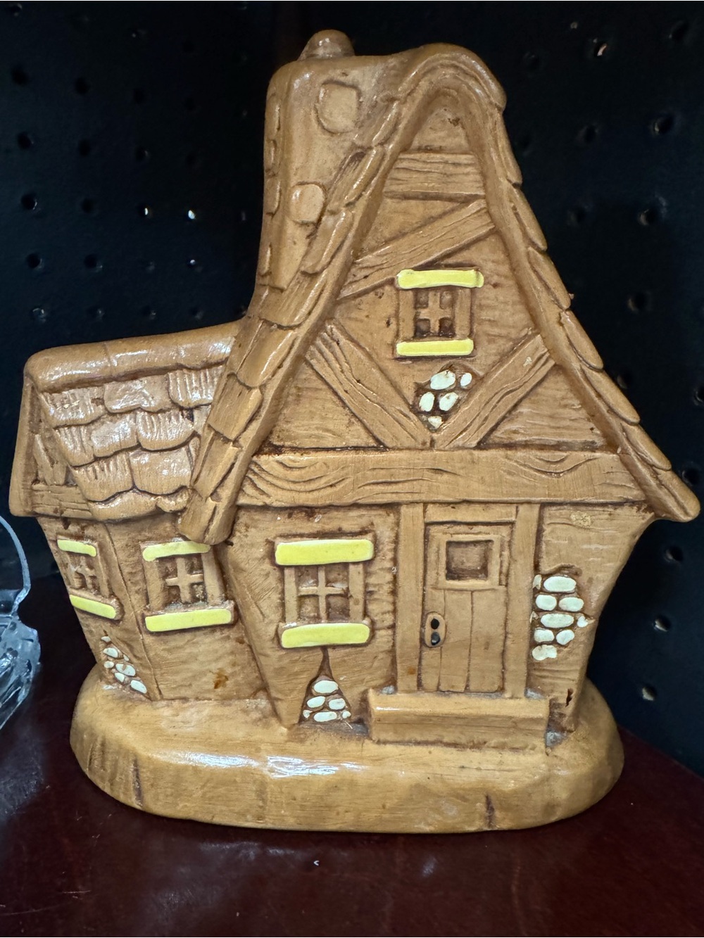 Vintage Twin Winton Brown Ceramic Napkin Holder Farmhouse Kitschy Kitchen Decor